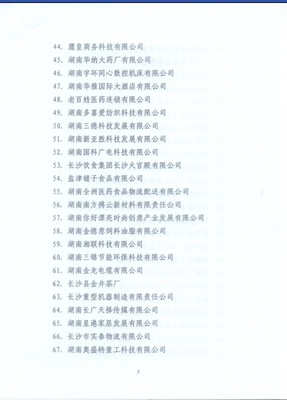 2011年关于调整长沙市拟上市企业名单的通知